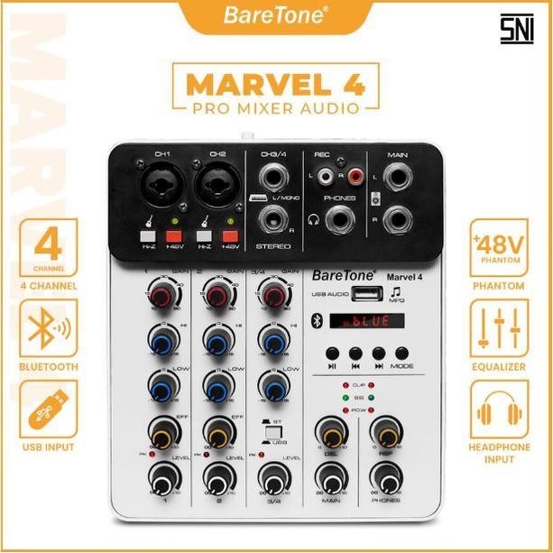 Audio Mixer Baretone Marvel-4/BARETONE MARVEL 4/mixer audio marvel4 baretone Original