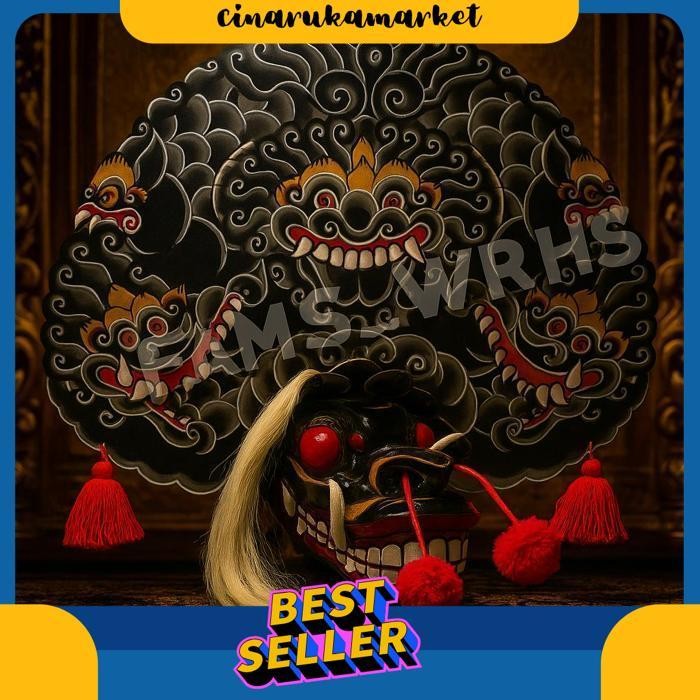 Barongan Telon Vip Ukuran 22 Full Kayu Barongan Caplokan Kayu Budaya