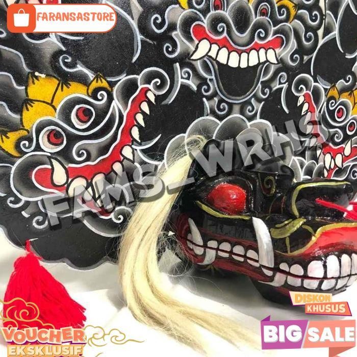 Barongan Telon Vip Ukuran 22 Full Kayu Barongan Caplokan Kayu Diskon