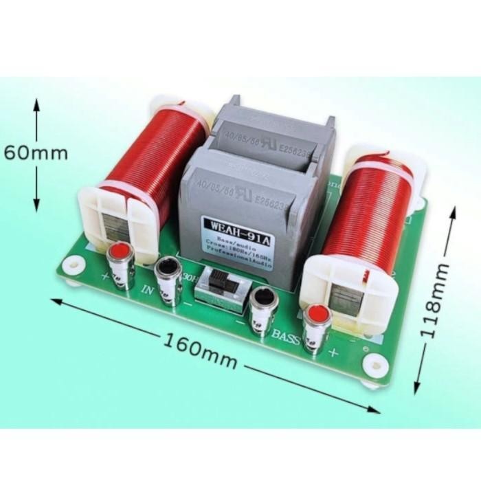 Crossover 1 way Speaker SubWoofer  2500 watt Cocok Speaker 18 inch Original