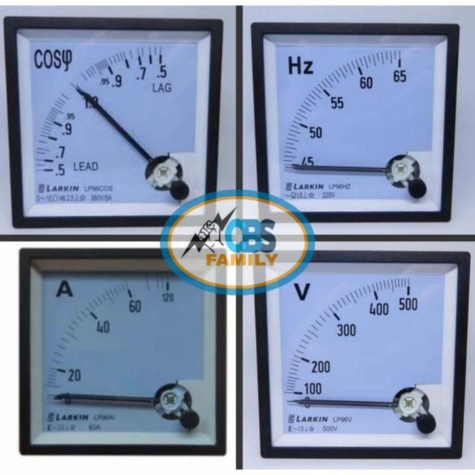 Larkin Analog Voltmeter Lp96V / 0-500Vac Murah