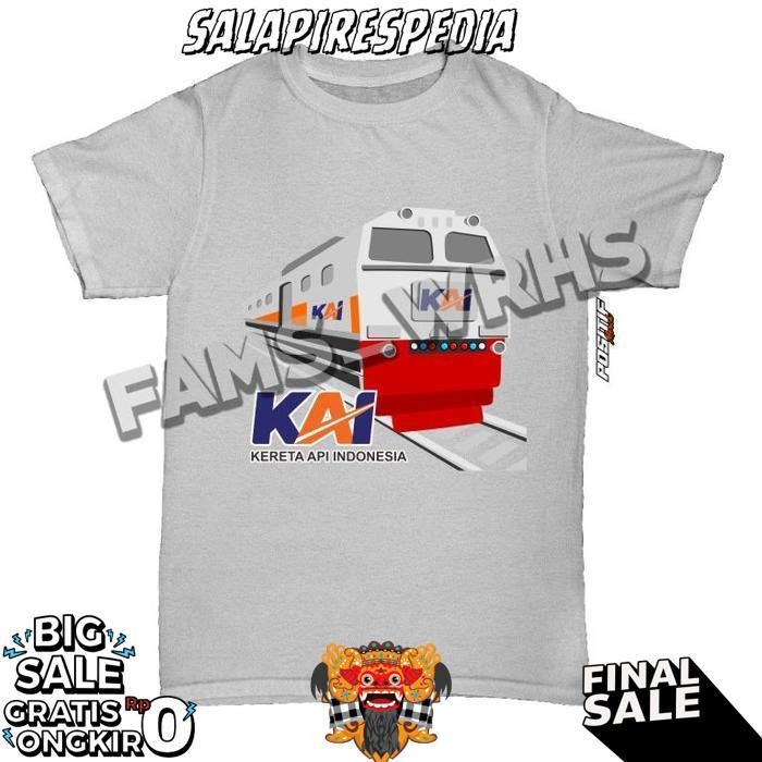 Baju Kaos Anak Kereta Api Kai Laki Perempuan Jawa Timur