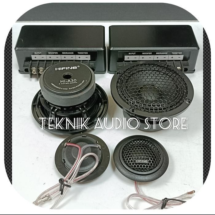 Speaker 2way Midrange Hifine 3inch-Tweeter 1.5inch-Crossover 3way