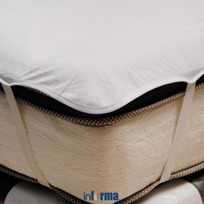 Informa Sleep 180X200 Cm Terry Pelindung Kasur Bamboo - Putih