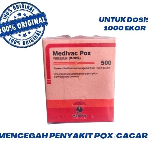 Berkualitas Vaksin Medivac Pox 500 Vaksin Ayam Berkualitas