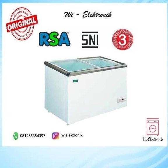 TERMURAH - Sliding Flat Glass Freezer RSA XS-200 / RSA Freezer XS200