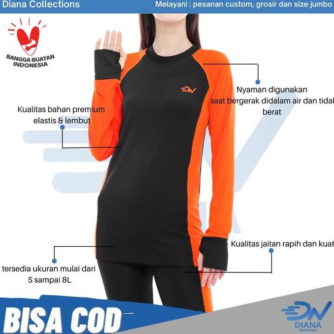 Setelan Renang Wanita Panjang Set Renang Wanita Muslim Size Besar Baju Renang Wanita Size Jumbo Baju