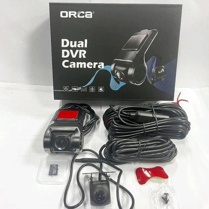 Dual Kamera DVR ORCA DW-668 / Kamera DVR Mobil Free SD Card 32GB