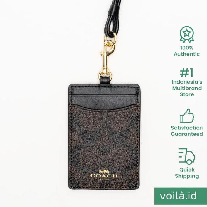 

TERLARIS - Voilaid Coach Lanyard Signature Brown Black - 63274 IMAA8