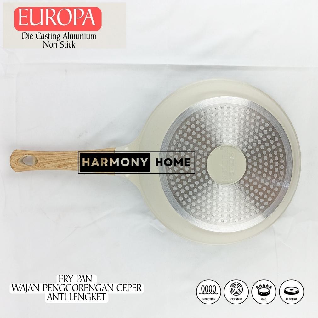 Europa Frying Pan 26 Cm Coating Marble Non Stick Panci Anti Lengket Frying Pan Wajan Marble 26 Cm
