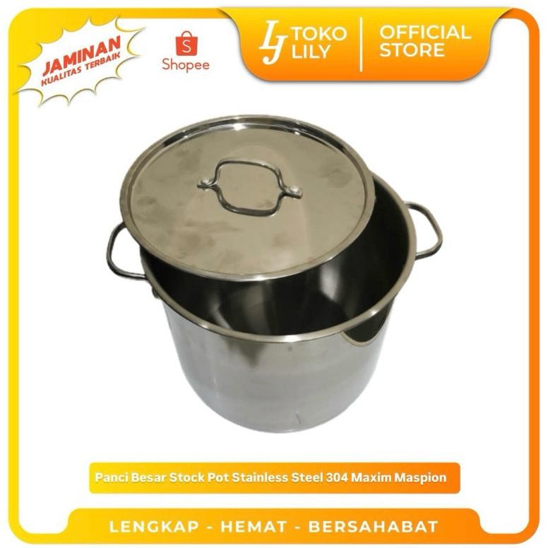 Panci Stock Pot Stainless Steel 304 Maxim Maspion