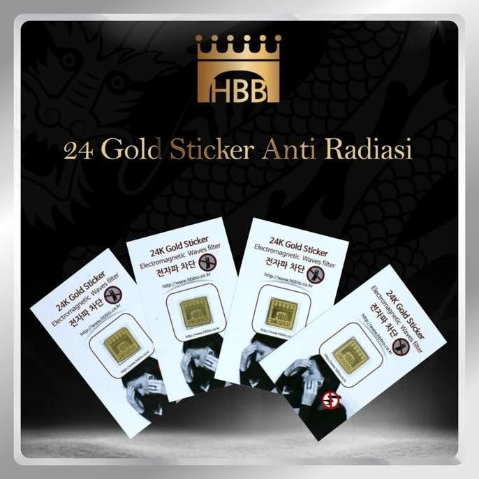 TERLARIS - Sticker Habibi Anti Radiasi Rasio HP 24K Gold | Sticker anti radiasi radiprotect | Penang