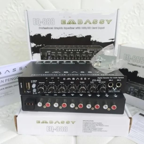 Parametric Equalizer EMBASSY EQ- 888 USB Bluetooth Original