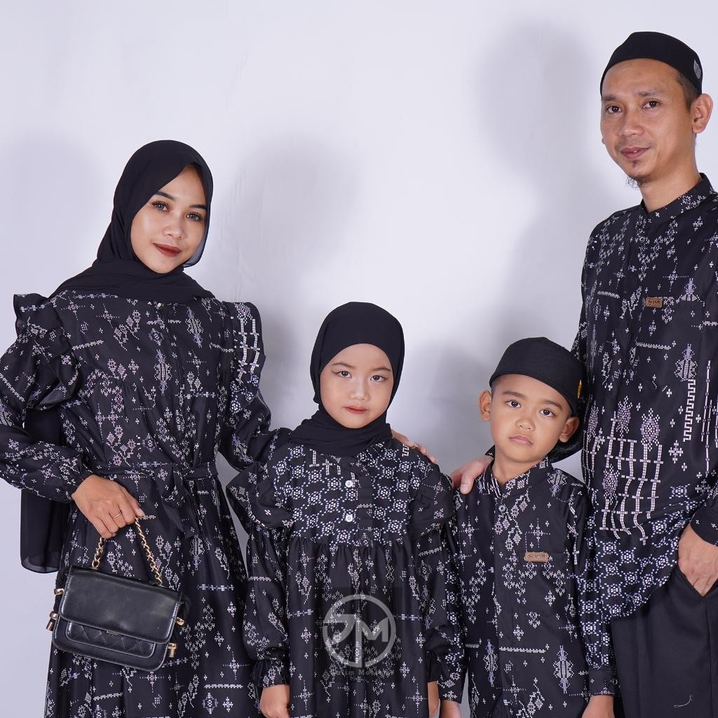Bsh Salim_Moslem -  Amira Family Sarimbit Keluarga Set Couple Lebaran 2025  Baju Couple