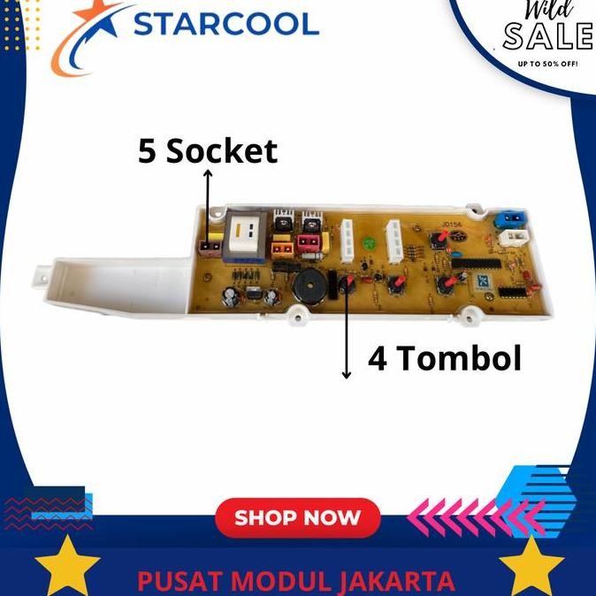 TERBARU - modul pcb mesin cuci sharp ES-F865S / ES-F866S / ES-F875S / ES-F876S