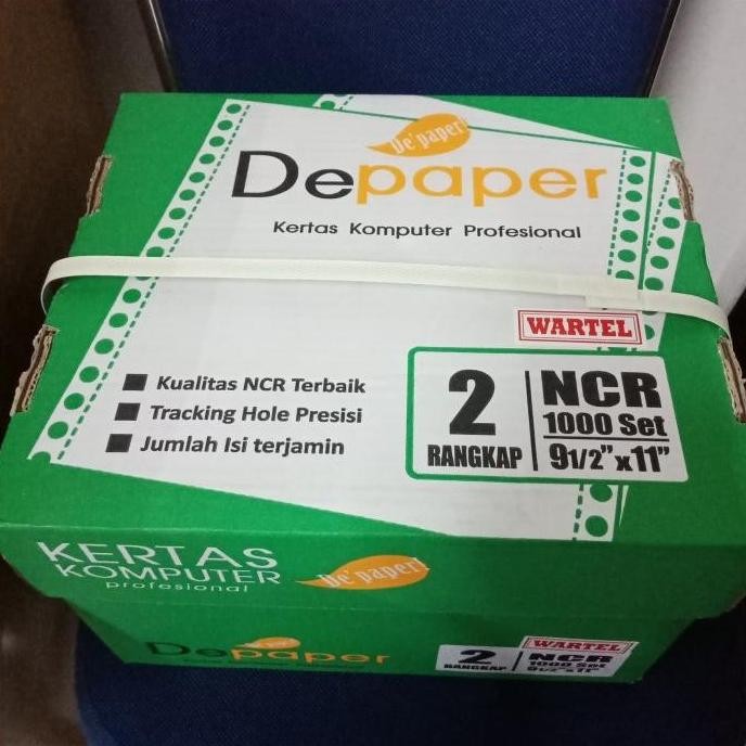 

BEBAS ONGKIR - 2 Ply Wartel Kertas Continuous Form Depaper 9 1/2 x 11