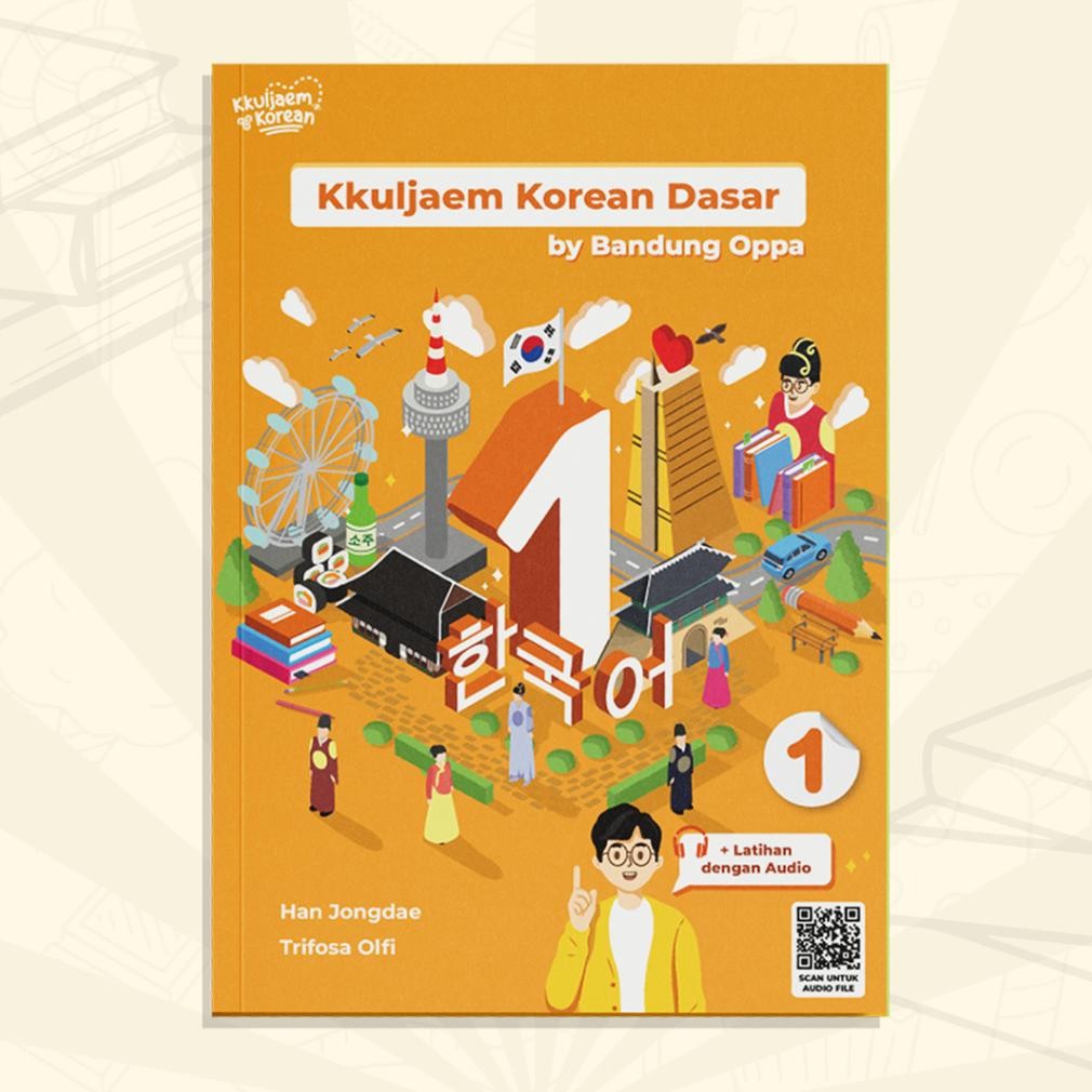 Promooo BUKU BELAJAR BAHASA KOREA | BUKU KKULJAEM KOREAN DASAR | BUKU PEMULA BAHASA KOREA