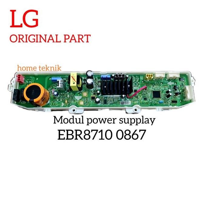 Modul power supplay mesin cuci LG inverter TS2107/ T2185VSPCK  part EBR8710 0867  original baru