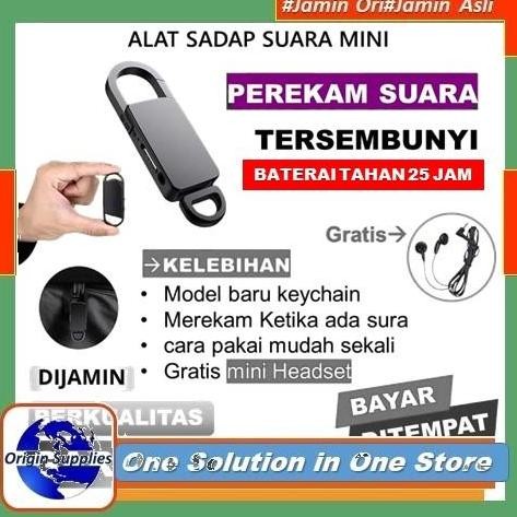 BEBAS ONGKIR - Perekam Suara Mini Tersembunyi Voice Recorder Alat Sadap Penyadap Suara Mini Youtuber