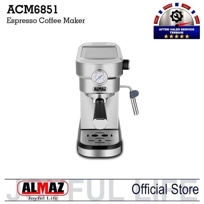 Mesin Kopi Espresso Coffee Maker Almaz ACM6851 Silver Thermoblock