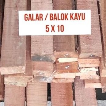 DF82 }} Galar 5x10 Meranti Per Batang / Balok 5x10 / Kayu Galar 510 / Balok Kayu 5x10 Meranti