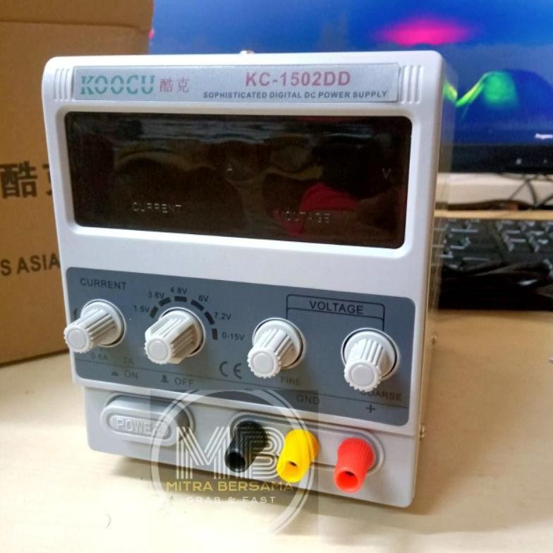 DT48 >> DC POWER SUPPLY DIGITAL 1502DD KOOCU 2 AMPERE ORIGINAL