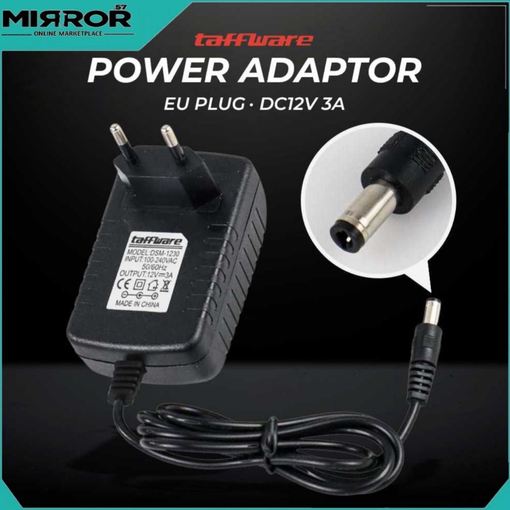 DS5 >> Adaptor Power Supply DC 12V 3A Untuk Modem Orbit, Router, CCTV, LED Strip dan Amplifier