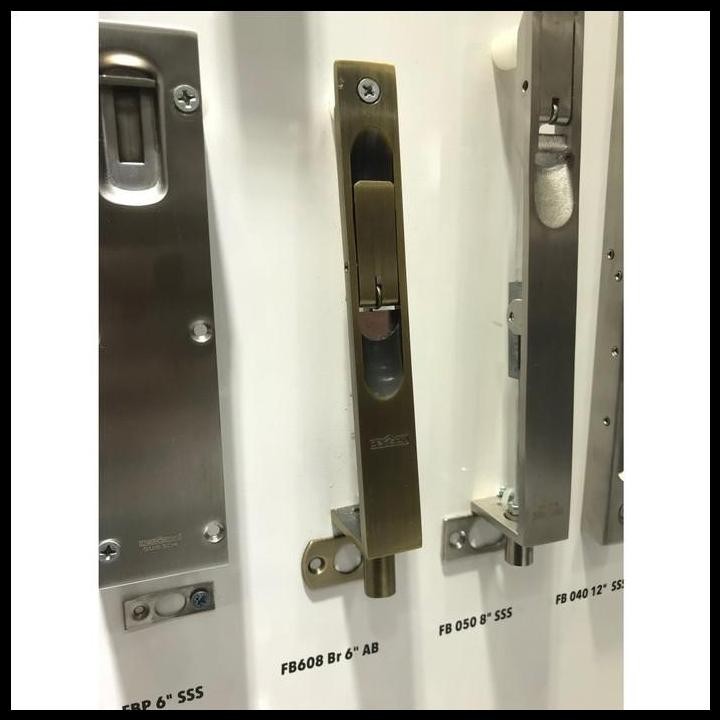 FLUSH BOLT DEKKSON FB 608 BR 6 SN Grendel Slot Tanam Pintu Double 15 C