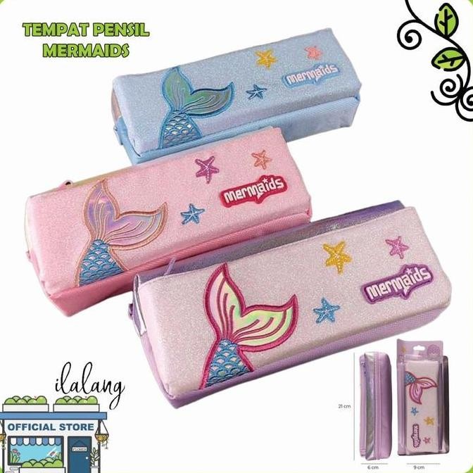 

Tempat Pensil Smiggle Mermaid Kotak Pensil Glitter Anak Perempuan