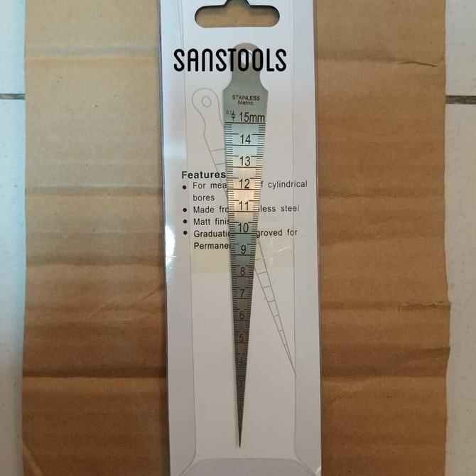 

Penggaris Mistar Lancip Alat Ukur Kedalaman Bor Tapper Gauge Taper