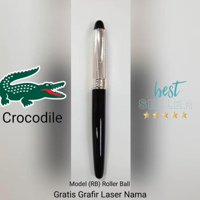 

Pulpen Mewah Crocodile + Gratis Grafir Laser Nama +Box Transparan Abu