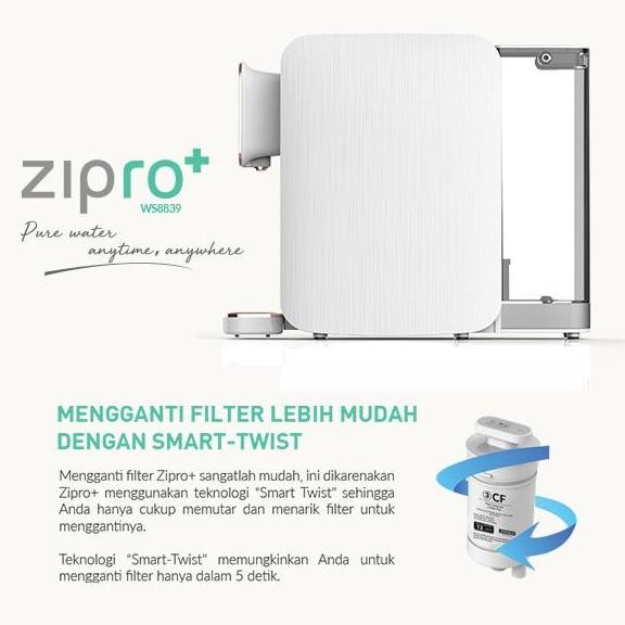 ADVANCE - REVERSE OSMOSIS  ZIPRO PLUS WATER PURIFIER (WS8839) - DISPENSER FILTER AIR MINUM PANAS DIN