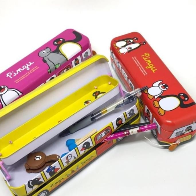 

Pencil Case Bus 3 Tingkat Pingguin Design