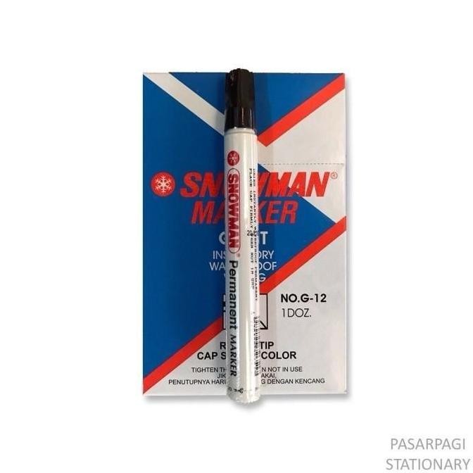 

Spidol Permanent Snowman G-12 Lusinan