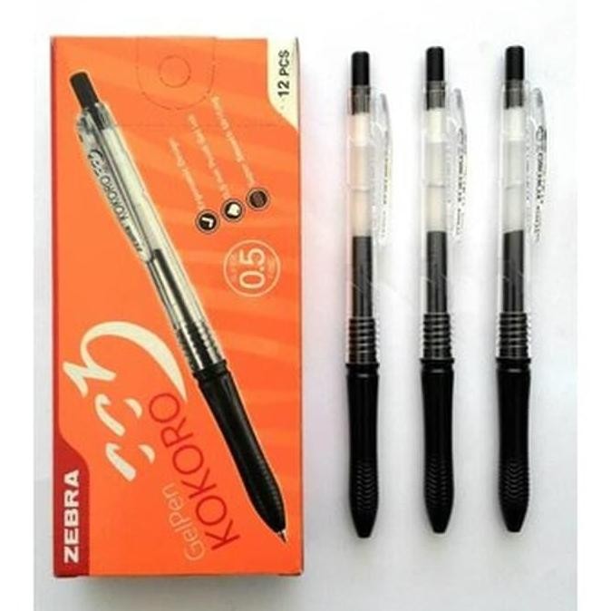 

[ Pack ] Pulpen Ballpoint Gel 0,5 - Zebra Kokoro Murah!