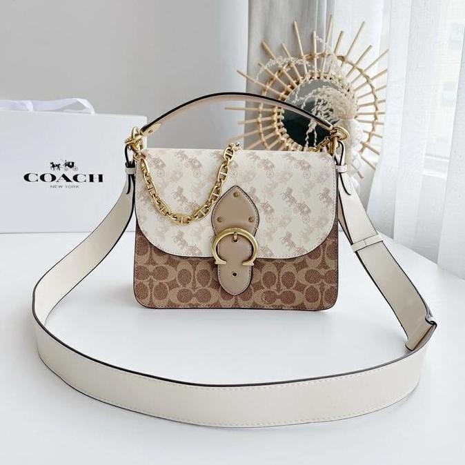 Coach Beat Shoulder Bag With Horse And Carriage