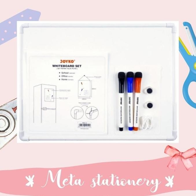 

Whiteboard Set / Papan Tulis Putih Joyko Wbs-10