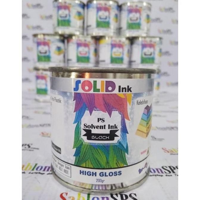 

Tinta Sablon Plastik 250 Gr Hitam Black Hdpe Pe Pp Basis Minyak Solven