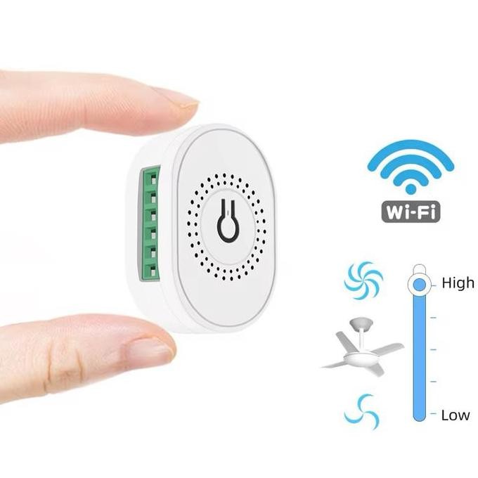 More Modul Pintar Kipas Angin Tuya Diy Mini Fan Switch Module Wifi Smart App Speed Regulation Remote
