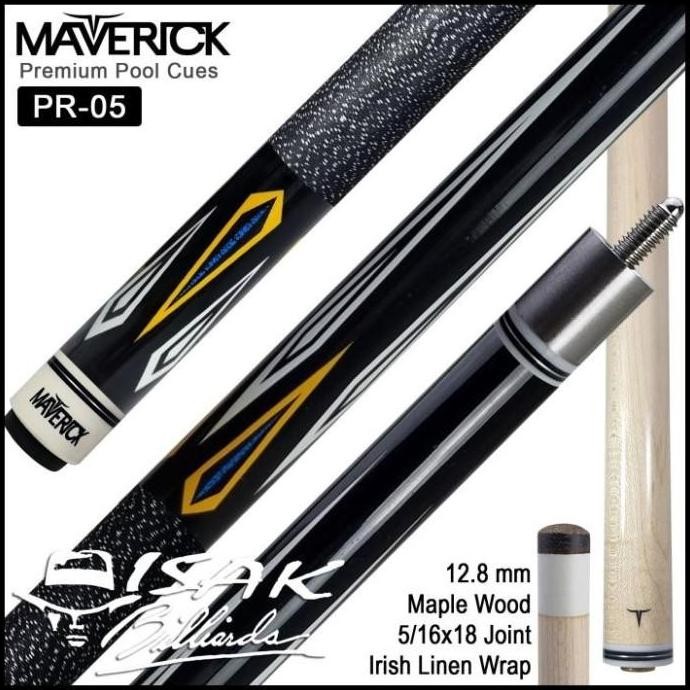 MAVERICK POOL CUE PR-05 - PREMIUM MAPLE STICK BILLIARD STIK RESTOCK