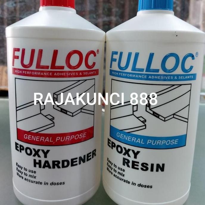 Promo Lem epoxy FULLOC / Lem epoxy hardener / Lem besi / Lem kayu 1kg COD