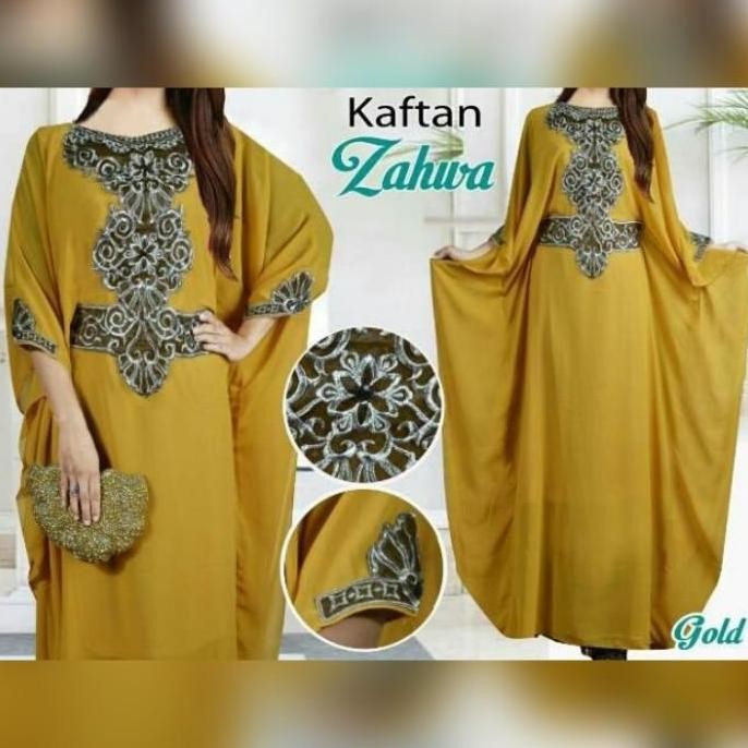 BAJU KAFTAN MODERN WANITA REMAJA GAMIS MEWAH 2022 LEBARAN RABINA