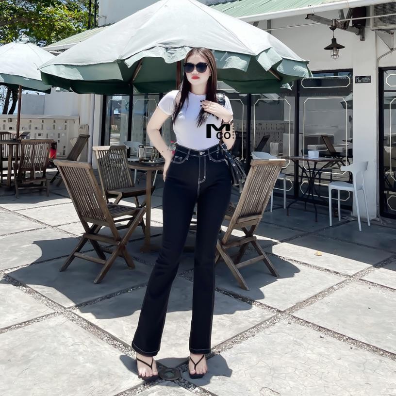 Mco Jeans Ootd Sz 2734 Celana Hhwaist Jeans Cutbray Rubby Bla Celana Cutbray Wanita Outfit Simple Ce