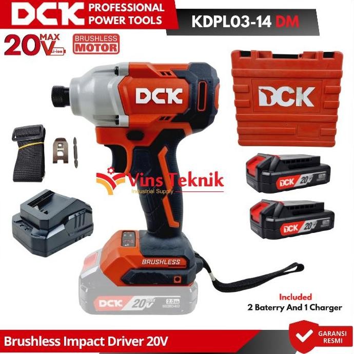 Promo DCK KDPL03-14DM Brushless Impact Driver Screwdriver KDPL03-14 COD