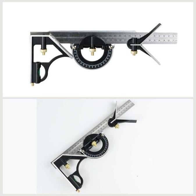 

Penggaris Tukang 30 Cm Multifungsi Adjustable Angle Ruler Set