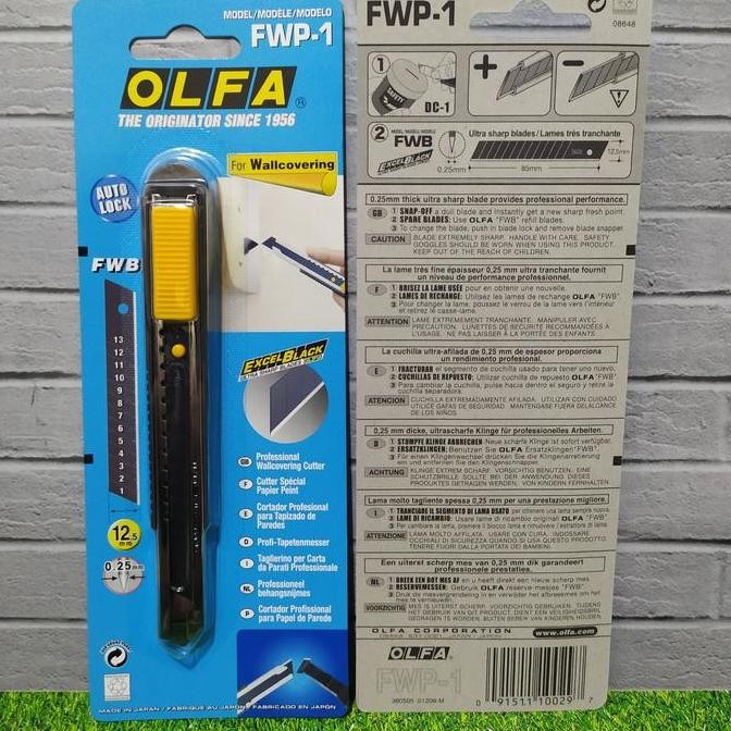 

Pisau Cutter 12.5Mm Fwp-1 Olfa Snap Off Blade Wallpaper Cutter