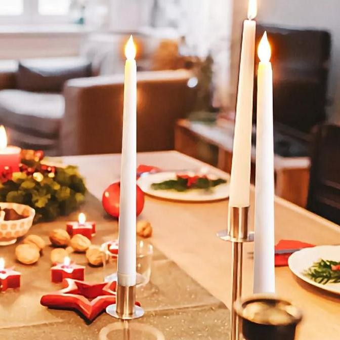 (Allthebest) Lilin LED Elektrik - Lilin Elektrik Kecil Tinggi - Lilin Elektrik Unik