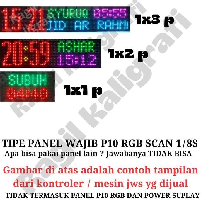 (Allthebest) Controller JWS P10 RGB  SCAN 1/8S - kontroler jws p10 rgb 1 baris khalifah jws esp
