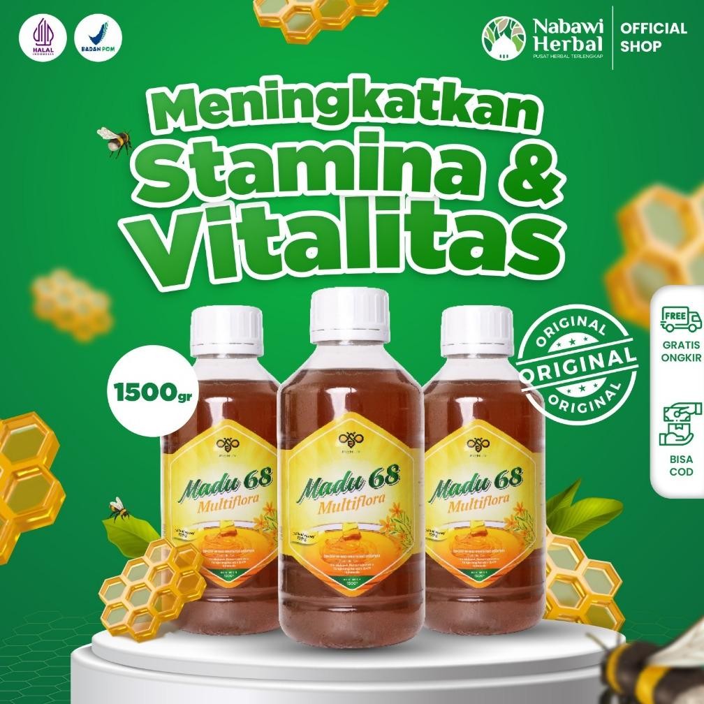 

(Terbaru) Madu Multiflora 1500Gr - Madu 68 (Terlaris)
