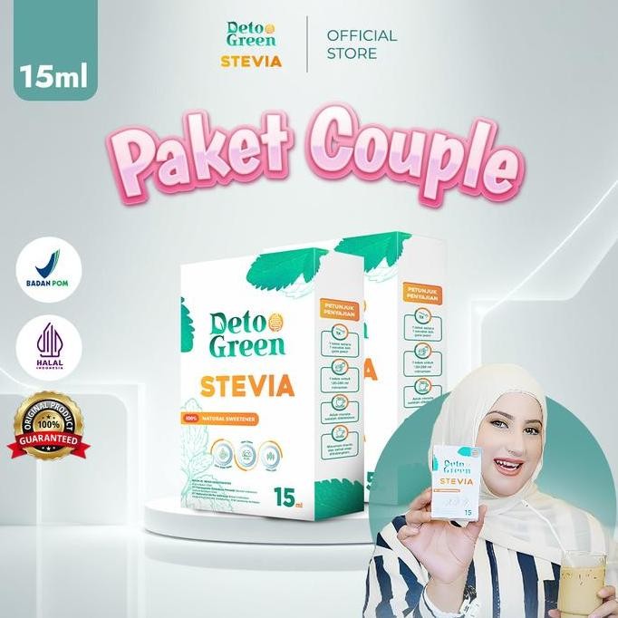

Baru Paket 2 Botol Detogreen Stevia 15ml - Pemanis Alami Tanpa Gula Diabetes